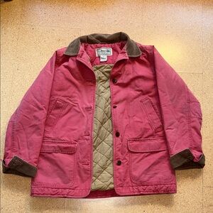 vtg L.L. Bean Red Insulated Barn Chore Coat